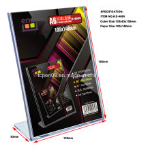 Suporte plástico vertical do cartão de Displayer da propaganda com produção da modelagem por injecção